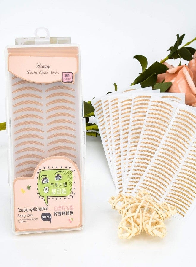 Pormasbenzer 384PCS Invisible Lace Double Eyelid Tapes, Self-adhensive Medical-use Fiber, One Side Sticky, Instantly Eyelid Lift Without Surgery, Perfect for Hooded, Droopy, Uneven, Mono-eyelids - Image 5